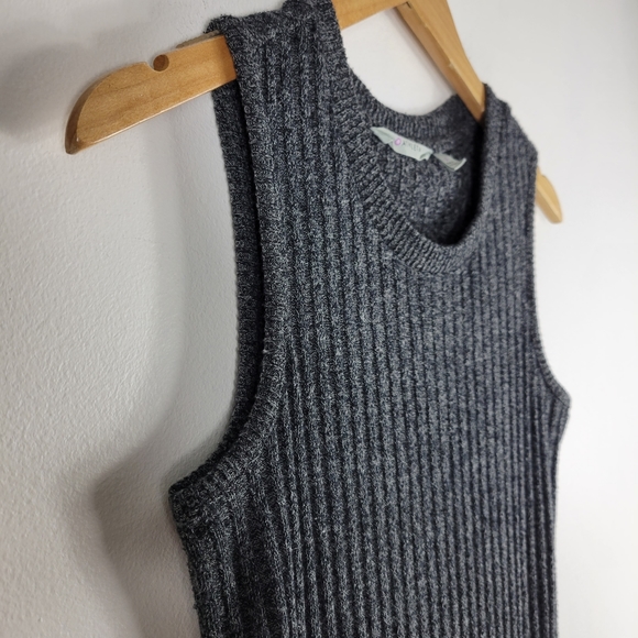Athleta Rendezvous Ribbed Knit Sleevess Crewneck Midi Sheath Dress - Picture 5 of 11